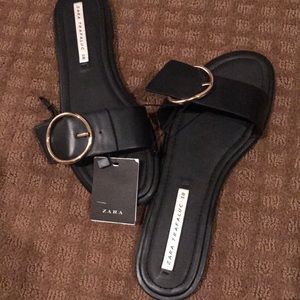 Zara black Sandals, size 7 1/2